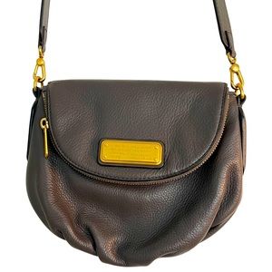 Marc by Marc Jacobs gray leather crossbody bag